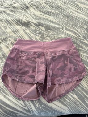 Lululemon Women’s Pink Camo Performance Shorts